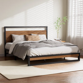 Bed Frame Queen Size Metal Bed Frame DANE Furniture Kings Warehouse 