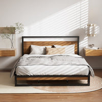 Bed Frame Queen Size Metal Bed Frame DANE Furniture Kings Warehouse 