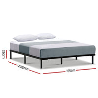 Bed Frame Queen Size Metal Bed Frame TED Furniture Kings Warehouse 