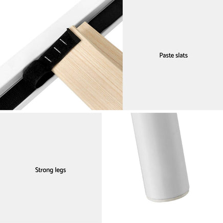 Bed Frame Single Size Metal Bed Frame GROA Furniture Kings Warehouse 