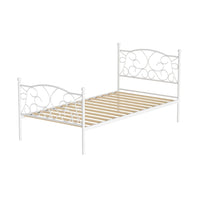Bed Frame Single Size Metal Bed Frame GROA Furniture Kings Warehouse 