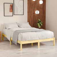Bed Frame Solid Wood 137x187 Double Size bedroom furniture Kings Warehouse 