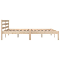 Bed Frame Solid Wood Pine 153x203 cm Queen Size bedroom furniture Kings Warehouse 
