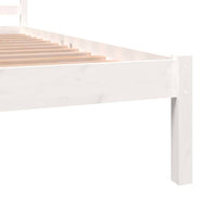 Bed Frame Solid Wood Pine White 137x187 Double Size bedroom furniture Kings Warehouse 