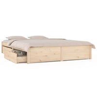 Bed Frame with Drawers 153x203 cm Queen Size bedroom furniture Kings Warehouse 