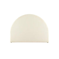 Bed Head Headboard Bed Frame Double Boucle - GREI White Furniture Kings Warehouse 