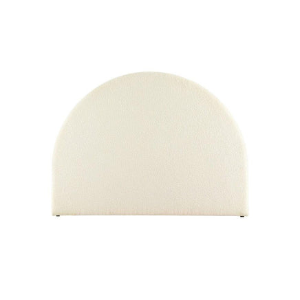 Bed Head Headboard Bed Frame Double Boucle - GREI White Furniture Kings Warehouse 