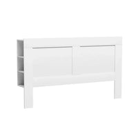 Bed Head Headboard King with Shelves - CABI White Furniture Kings Warehouse 