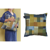 Bedding House Alvi Blue Green Square Filled Cushion 43cm x 43cm Home & Garden Kings Warehouse 