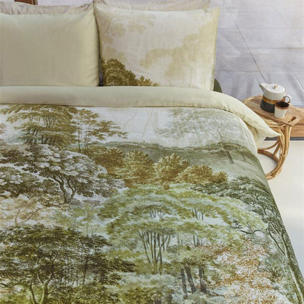 Bedding House Arcadia Green Cotton Sateen Quilt Cover Set Queen Home & Garden Kings Warehouse 