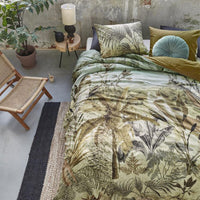 Bedding House Banda Green Cotton Quilt Cover Set Queen Home & Garden Kings Warehouse 