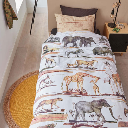 Bedding House Big Five Natural Cotton Quilt Cover Set Single Home & Garden Kings Warehouse 