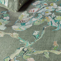 Bedding House Blossoming Green Cotton Sateen Quilt Cover Set Queen Home & Garden Kings Warehouse 