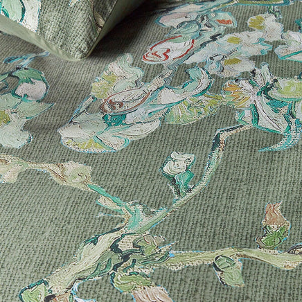 Bedding House Blossoming Green Cotton Sateen Quilt Cover Set Queen Home & Garden Kings Warehouse 