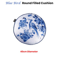 Bedding House Blue Bird Round Filled Cushion 40cm Diameter Home & Garden Kings Warehouse 