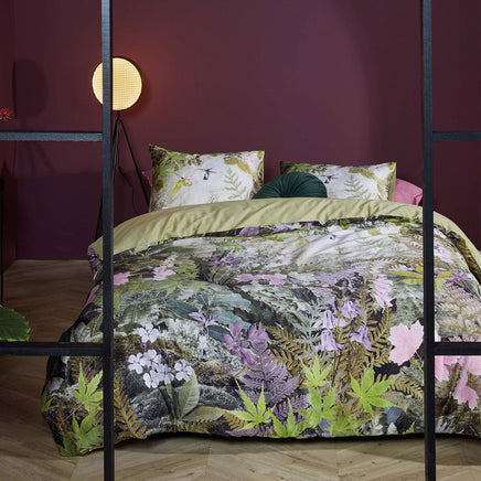 Bedding House Charming Green Cotton Sateen Quilt Cover Set Queen Home & Garden Kings Warehouse 