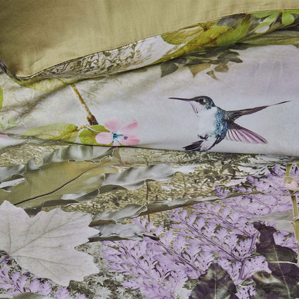 Bedding House Charming Green Cotton Sateen Quilt Cover Set Queen Home & Garden Kings Warehouse 