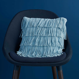 Bedding House Flapper Light Blue Filled Square Cushion Home & Garden Kings Warehouse 
