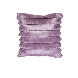 Bedding House Fringy Lilac Luxury Cotton Filled Cushion Home & Garden Kings Warehouse 