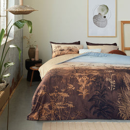 Bedding House Judy Brown Cotton Quilt Cover Set Queen Home & Garden Kings Warehouse 