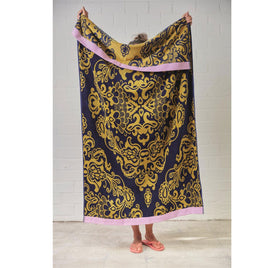 Bedding House Mahana Multi Cotton Velour Beach Towel Home & Garden Kings Warehouse 