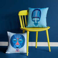 Bedding House Mascarade Blue Filled Square Cushion Home & Garden Kings Warehouse 