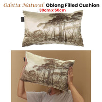Bedding House Odetta Natural Oblong Filled Cushion 30cm x 50cm Home & Garden Kings Warehouse 