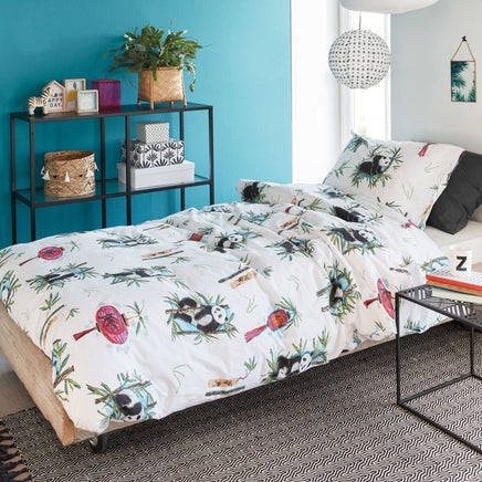 Bedding House Panda Dream Cotton Quilt Cover Set Single Home & Garden Kings Warehouse 