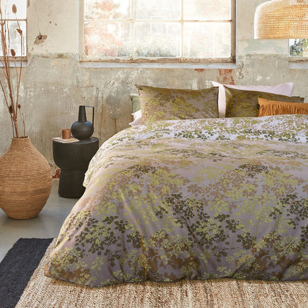 Bedding House Pantalla Green Bamboo Cotton Quilt Cover Set Queen Home & Garden Kings Warehouse 