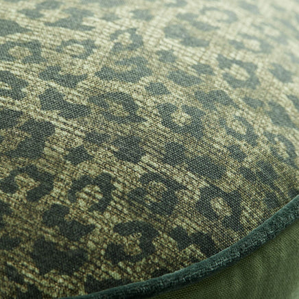 Bedding House Pardus Luxury Cotton Round Filled Cushion - Green Home & Garden Kings Warehouse 