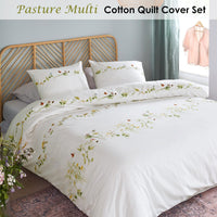 Bedding House Pasture Multi Cotton Quilt Cover Set Queen Home & Garden Kings Warehouse 