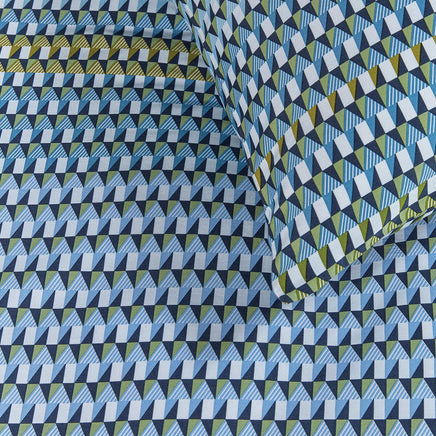 Bedding House Rhythm Blue Green Cotton Sateen Quilt Cover Set King Home & Garden Kings Warehouse 