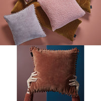 Bedding House Svenja Mauve Filled Square Cushion Home & Garden Kings Warehouse 