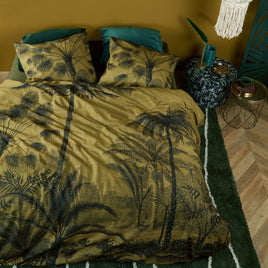 Bedding House Tour du Monde Ochre Cotton Quilt Cover Set Queen Home & Garden Kings Warehouse 