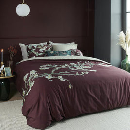Bedding House Van Gogh Blossom Dark Red Cotton Quilt Cover Set Queen Home & Garden Kings Warehouse 