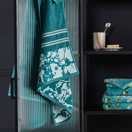 Bedding House Van Gogh Fleurir Blue Bath Towel Home & Garden Kings Warehouse 
