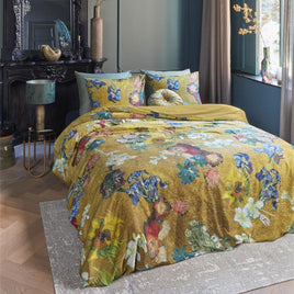 Bedding House Van Gogh Partout des Fleurs Gold Cotton Sateen Quilt Cover Set Queen Home & Garden Kings Warehouse 