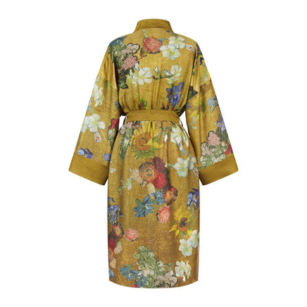 Bedding House Van Gogh Partout des Fleurs Gold Kimono Bath Robe Small/Medium Home & Garden Kings Warehouse 