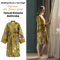 Bedding House Van Gogh Partout des Fleurs Gold Kimono Bath Robe Small/Medium Home & Garden Kings Warehouse 