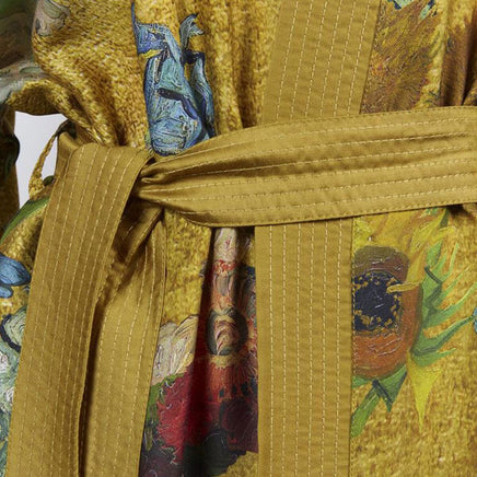 Bedding House Van Gogh Partout des Fleurs Gold Kimono Bath Robe Small/Medium Home & Garden Kings Warehouse 