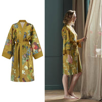 Bedding House Van Gogh Partout des Fleurs Gold Kimono Bath Robe Small/Medium Home & Garden Kings Warehouse 