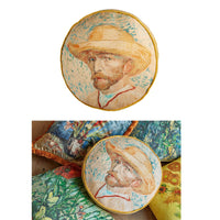Bedding House Van Gogh Self Portrait Round Cushion Home & Garden Kings Warehouse 