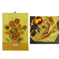 Bedding House Van Gogh Sunflower Yellow Tea Towel Home & Garden Kings Warehouse 