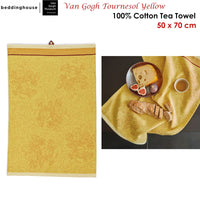 Bedding House Van Gogh Tournesol Yellow Tea Towel Home & Garden Kings Warehouse 