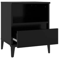 Bedside Cabinet Black 40x35x50 cm Kings Warehouse 