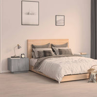 Bedside Cabinet Grey Sonoma 100x35x40 cm Engineered Wood Kings Warehouse 