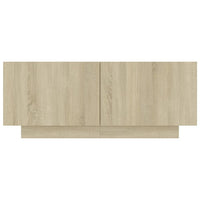 Bedside Cabinet Sonoma Oak 100x35x40 cm Engineered Wood Kings Warehouse 