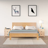 Bedside Cabinets 2 pcs 50x35x61.5 cm Solid Wood Pine Kings Warehouse 
