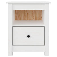 Bedside Cabinets 2 pcs White 40x35x49 cm Solid Wood Pine Kings Warehouse 