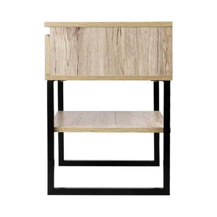 Bedside Table 1 Drawers with Shelf - CASEY Furniture Kings Warehouse 